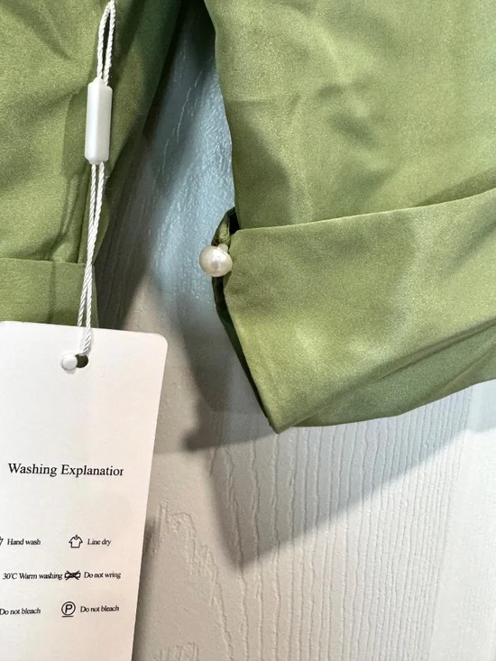 NWT Lavetir Wedding/Formal Floor Length A Line 3/4 Sleeve Pocket Dress, Size 10 - Picture 12 of 15